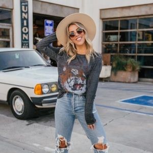 LULUSIMON STUDIO Dream on Tiger Tee Small